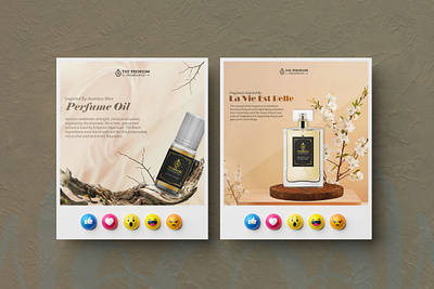 Fragrance Social Media Post advertising branding creative perfume post creative post design fragrance post graphic design illustration instgarm post motion graphics new post post design social media post