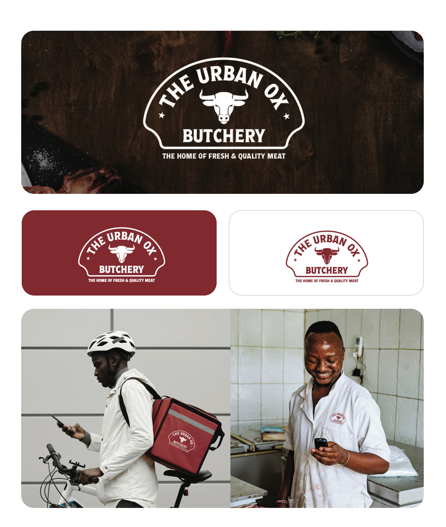 Example of The Urban Ox Butchery Brand Design