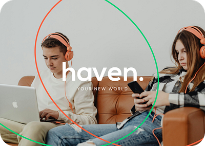 Haven. ai animation branding chat design graphic design logo mobile app ui virtual app