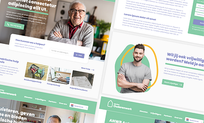 Webdesign Sterker Ouderenwerk branding ui webdesign