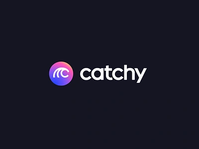 catchy wave logo app best branding c c letter colorful corporate design gradient letter logo logo design logo designer mark minimal modern music wave