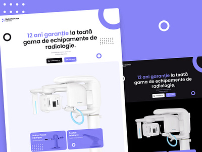 Landing page dental domain landing page ui ux