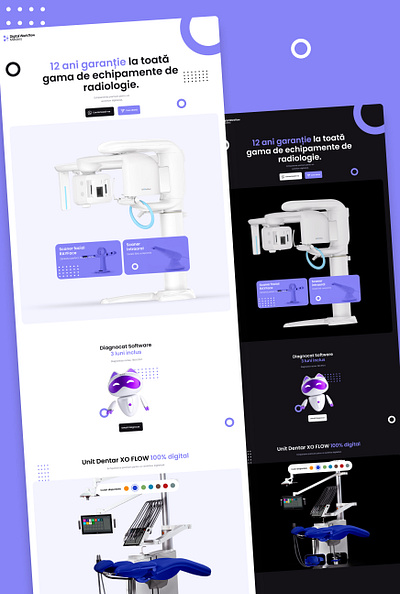 Landing page dental domain landing page ui ux