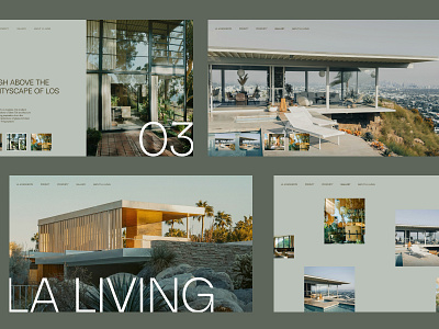 LA LIVING – CONCEPT architecture concept golden canon grid grid grid layout interior living room los angeles ui webdesign