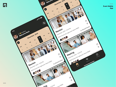 Modern Event Organizing App | UI/UX design figma landing page ui ui design uiux user interface ux web design website