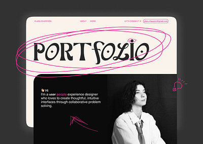 Portfolio 💖 portfolio ui ux webdesign