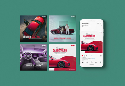 Car Detail Social Media Ad Creative | Mohosin Al - Sakib ad creative ad design auto auto detailing branding car car care poster garage graphic design mohosin al sakib social media poster