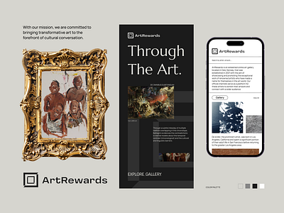 Art Rewards 🖼️ app design art art branding art logo artist branding logo logo design museum reward