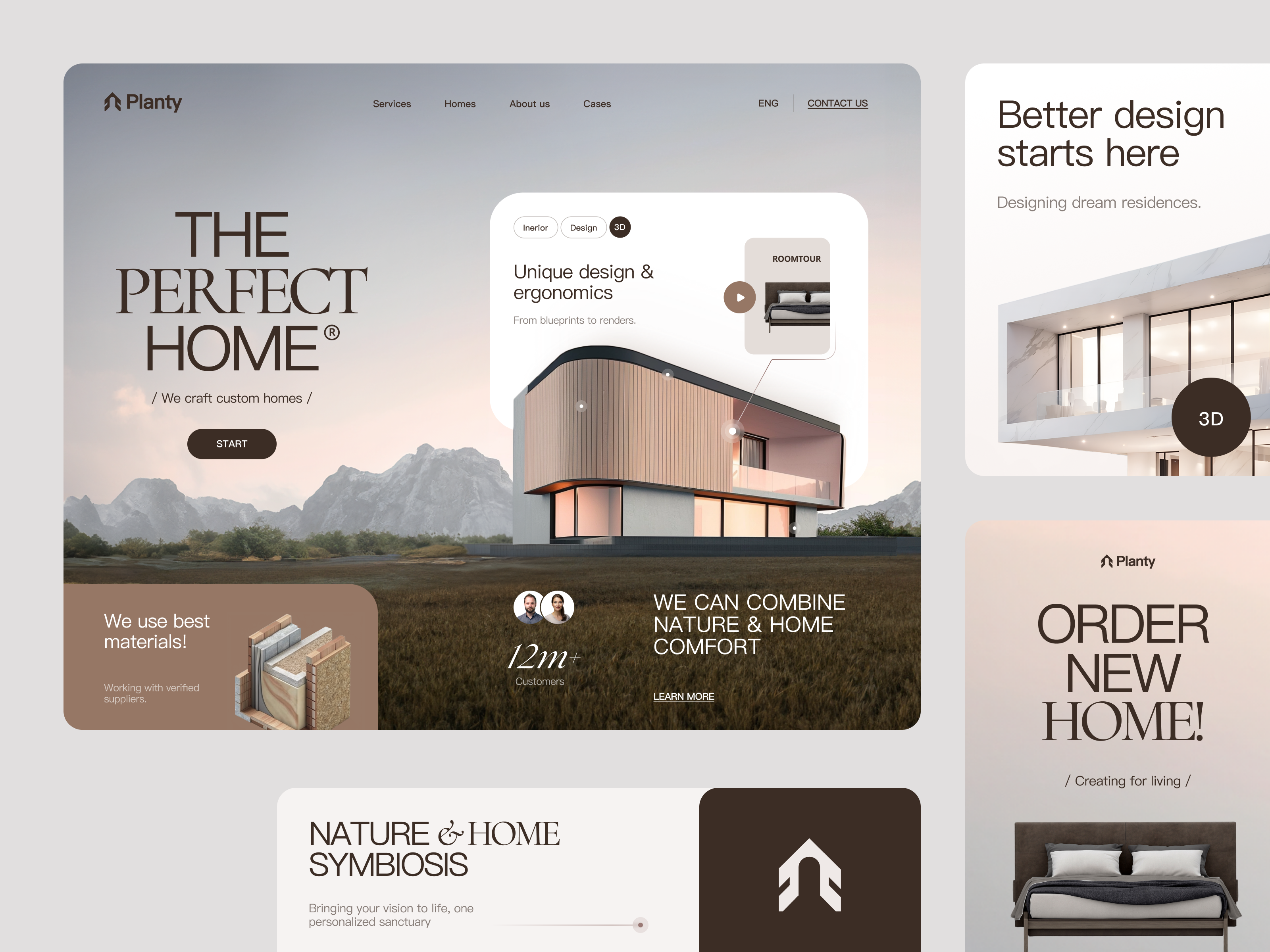 Example of Website Design (3 Pages)