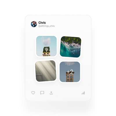 Interactive Gallery Card app card gallery photos product design social ui