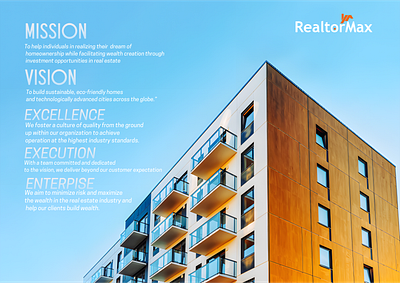 REALTORMAX CORE VALUEB DESIGN branding graphic design