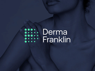 Dermatology Clinic Identity d derma dermatology dots f icon logo mark monogram symbol