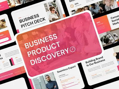 Business Pitch Deck Presentation business business pitch deck business presentation company design gradient graphic design ppt presentation presentation design template