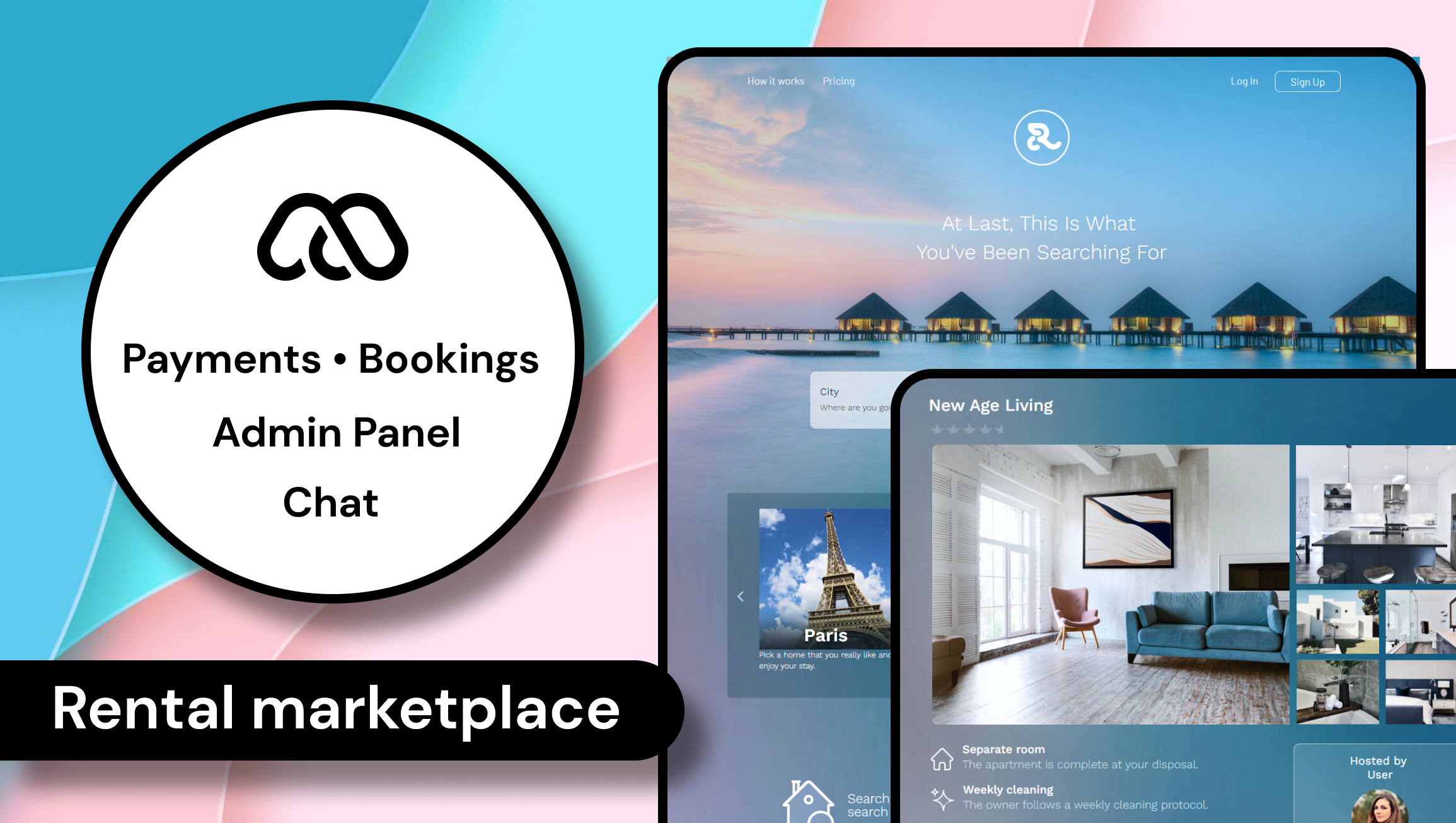 Vacation Rentals - Rental Marketplace - No code Web Template admin dashboard airbnb booking bookings bubble bubble io bubble.io dashboard design host dashboard mindforapps no code nocode rental rental marketplace template themes ui ux website