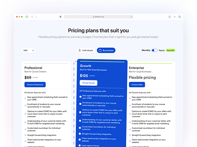 High-Converting Pricing Plan Page Design cta uiux