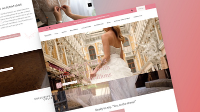 Hanan's Bridal - Tailoring Dreams into Digital Elegance bridal design dresses figma ui ux web design website women