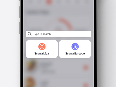 AI Nutrition App - Add Meal ai application calories counter ios meal mobile nutrition scan barcode search ui ux