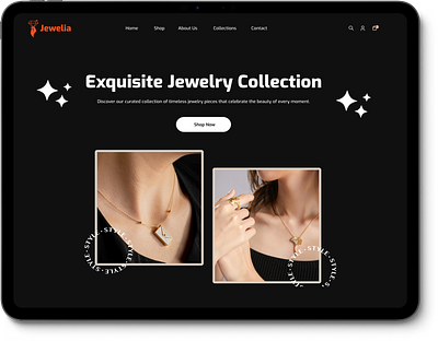 e commerce Jewelry Website Landing Page Design! chain design e commerce jewelry gold jewelry jewelry e commerce website jewelry landing page jewelry website landing page necklace ui ui design ui ux ux ui design web design website design wedding rings