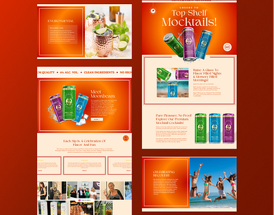 Moonbeam Mocktail css design figma html responsive web design website wordpress