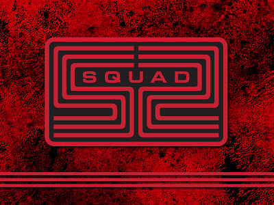 SQUAD TWO black brand and identity branding design firefighter logo red