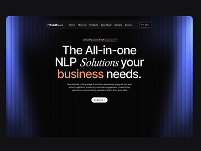 Neurla Nova branding lan landing page ui website