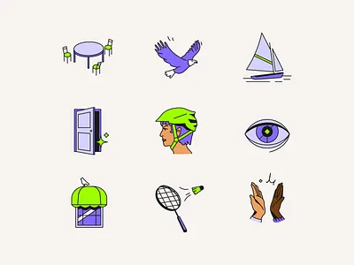 Illustrations for Transcend 🔒 badges character discover fun icons illustration metaphors mobile people professional risk security smart spot