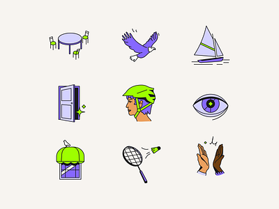 Illustrations for Transcend 🔒 badges character discover fun icons illustration metaphors mobile people professional risk security smart spot