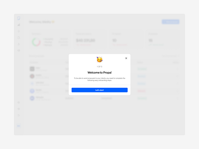 SaaS onboarding dashboard figma invoicing light mode minimal saas ui user experience ux