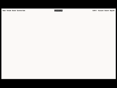 Woodbird® Opening Animations animation che ecommerce editorial interaction opening typo typography ui ux valery che web webdesign