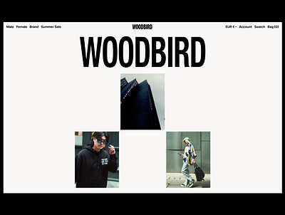 Woodbird® Opening Animations animation che ecommerce editorial interaction opening typo typography ui ux valery che web webdesign