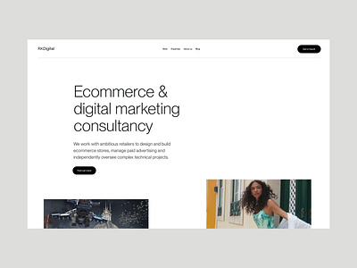 RK Digital website agency freelance minimal ui web design