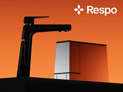 Respo Brand Identity Case branding design faucet graphic design health healthcare identity kitchen ware logo respo smart home visual identity