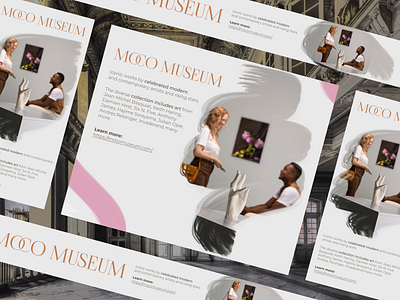 Web banners for Moco Museum in Amsterdam branding design graphic design mobile ui ux web