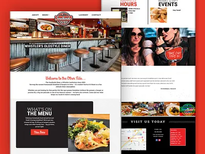 Web Design - Southside Diner branding divi divi builder graphic design logo responsive ui web design wordpress