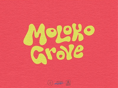 Moloko Grove Lettering brand design brand identity branding branding design color hand drawn hand lettering handlettering identity design lettering logo logo design logotype retro type typographic typography vintage visual identity wordmark