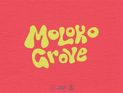 Moloko Grove Lettering brand design brand identity branding branding design color hand drawn hand lettering handlettering identity design lettering logo logo design logotype retro type typographic typography vintage visual identity wordmark