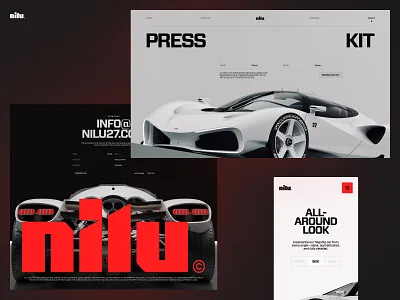 NILU27 - Website Design Fragments automotive car design grid homepage illustration landing marketing minimal responsive ui ux web website