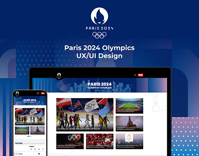 Paris 2024 Olympics UX/UI Design banner design illustration paris2024 ui user experience design ux web design website