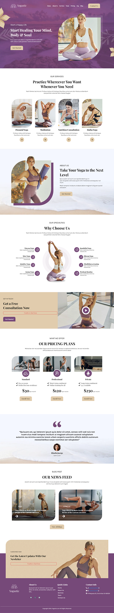 Replicated Yogastic Website automations branding canva captivatingdesign design gohighlevel gohighlevelfunnel highconversion illustration kajabi landing page salesfunnel ui websites yoga yogacoach yogafunnel yogapage yogasite yogatraining yogawebsite