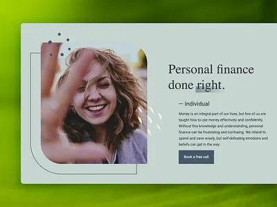 Your Money Health design health landing page money page services site ui ux web webdesign website