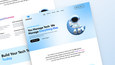 MeoTech: Pioneering Staff Augmentation branding design figma metech ui ux web design website