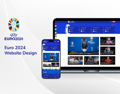 Euro 2024 Website Design graphic design ui ux uxui web website design