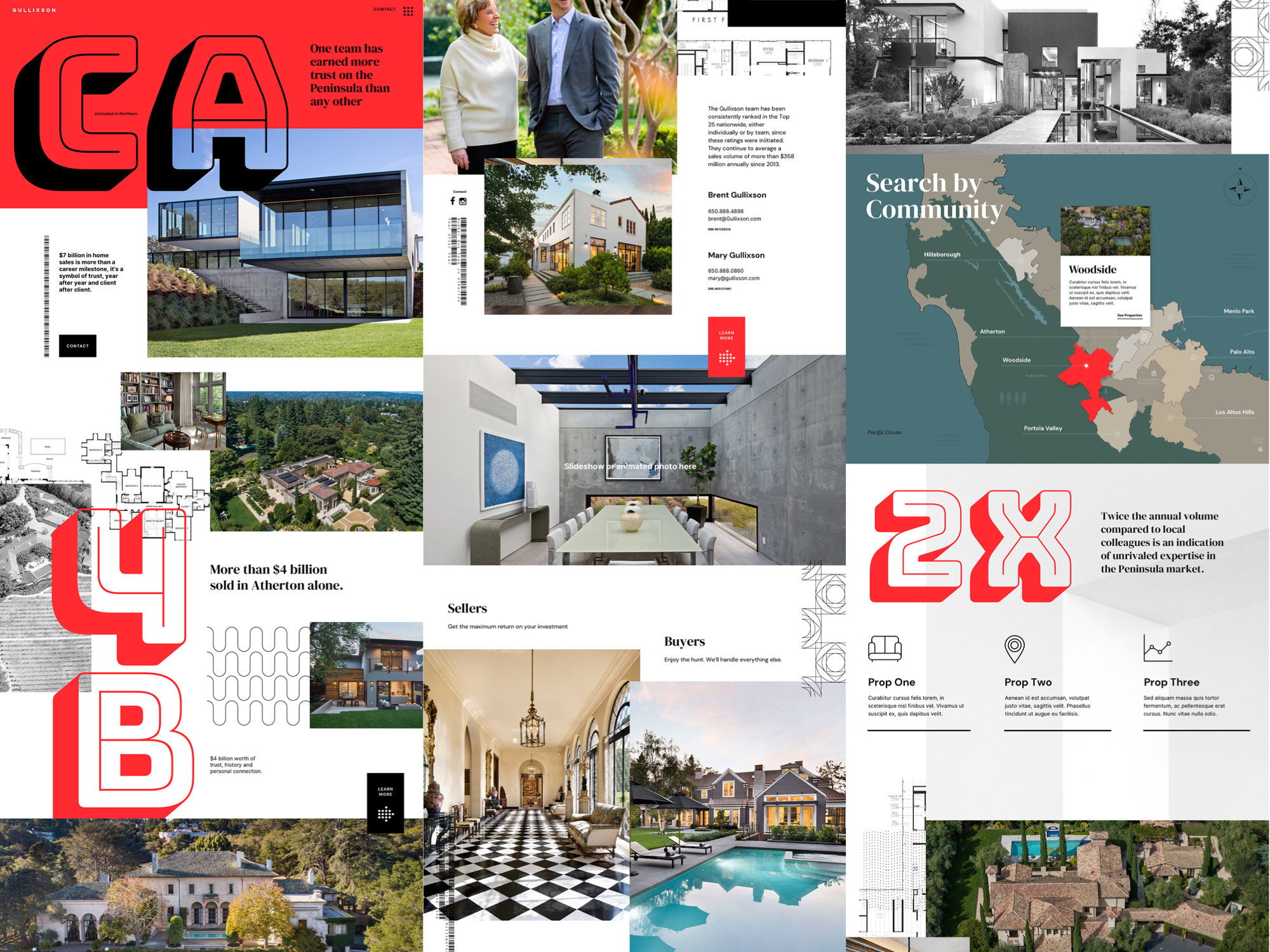 Gullixson Team Website Redesign design graphic design home page web design website