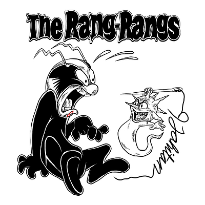 The Rang-Rangs animation artwork band brand branding cartoon design graphic design illustration logo poppunk punk