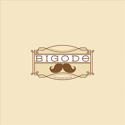 Bigode artesanatos branding logo