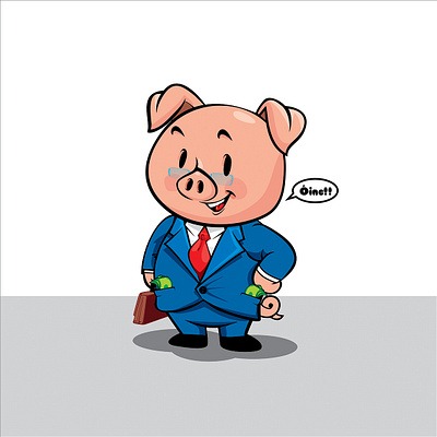 Pig! graphic design ilustration