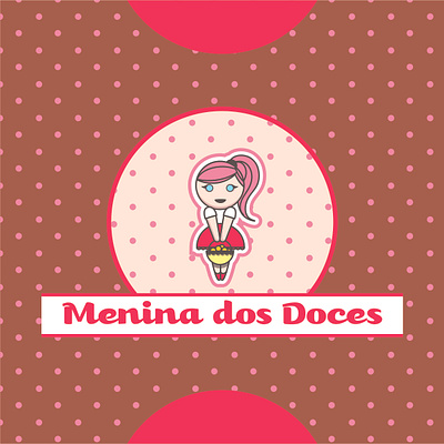 Menina dos Doces graphic design logo