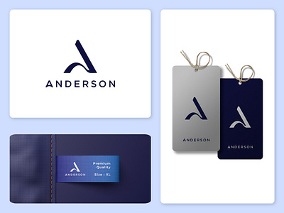 Andreson Fashion Logo abstract abstract logo brand brand design brand identity branding branding design clothes fashion freelancer graphic design icon logo logo design