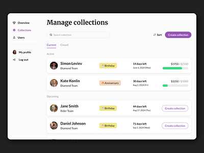 Manage Collections