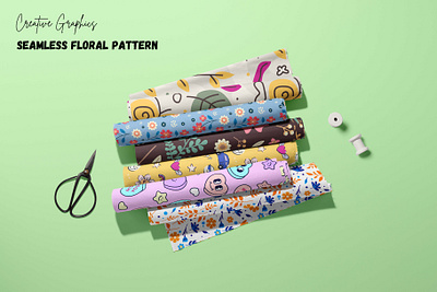 Floral Pattern Set- Little garden brand identity floral graphic design